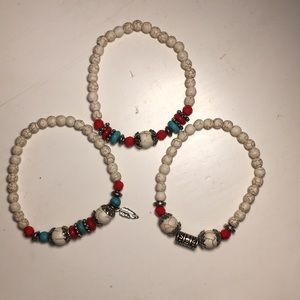 Set of 3 Beaded Bracelets